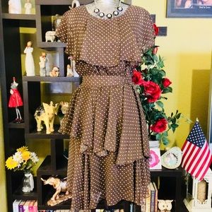 Beautiful designer polkadotted dress